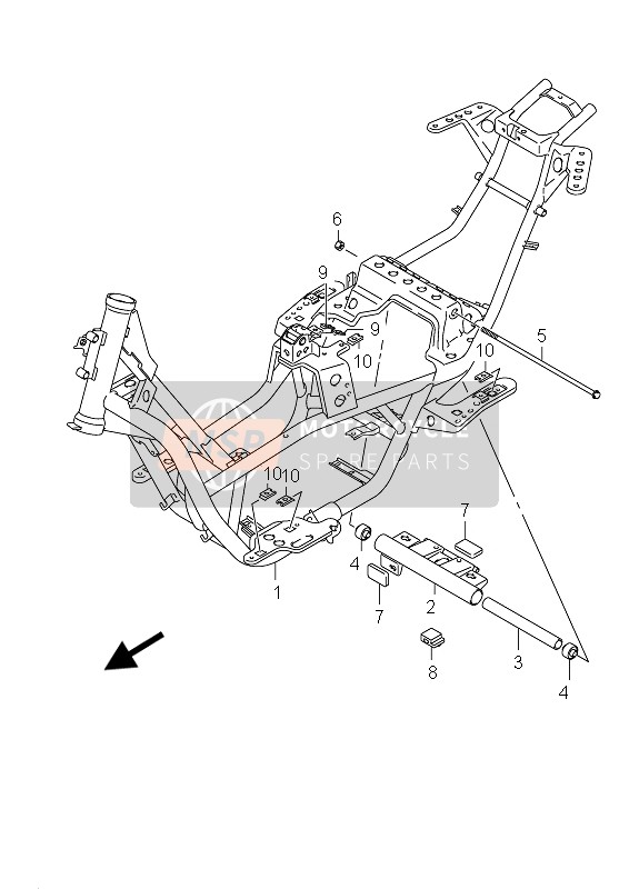 Suzuki UH125 BURGMAN 2011 Frame for a 2011 Suzuki UH125 BURGMAN